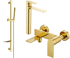 Mexen Zero DF70 ensemble de bain, doré - 7113DF70-50