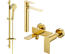 Mexen Zero Ensemble de baignoire DQ40, doré - 7113DQ40-50