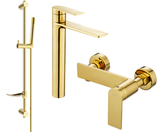 Mexen Zero DF70 ensemble de douche, doré - 71114DF70-50