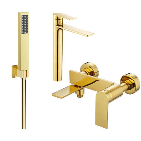 Mexen Zero R02 ensemble de bain, doré - 71113R02-50