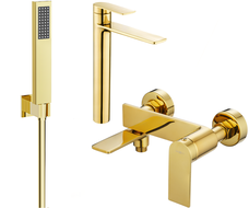 Mexen Zero R02 ensemble de bain, doré - 71113R02-50