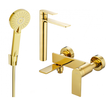 Mexen Zero R40 ensemble de bain, doré - 71113R40-50