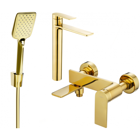 Mexen Zero R62 ensemble de baignoire, doré - 71113R62-50