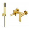 Mexen Zero R02 robinet de bain avec ensemble de douche, or - 7113R02-50