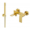 Mexen Zero R70 robinet de bain avec ensemble de douche, or - 7113R70-50