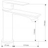 Mexen Royo DF40 ensemble de douche, noir - 72204DF40-70