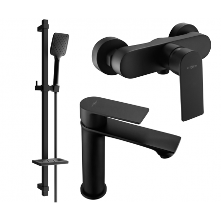 Mexen Royo DQ62 ensemble de douche, noir - 72204DQ62-70