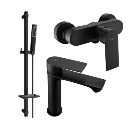 Mexen Royo DQ72 ensemble de douche, noir - 72204DQ72-70
