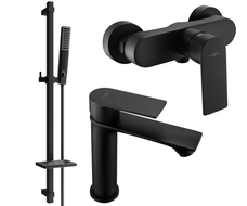 Mexen Royo DQ72 ensemble de douche, noir - 72204DQ72-70