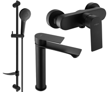 Mexen Royo DF05 ensemble de douche, noir - 72214DF05-70