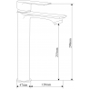 Mexen Royo DF05 ensemble de douche, noir - 72214DF05-70