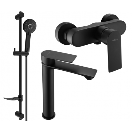 Mexen Royo DF40 ensemble de douche, noir - 72214DF40-70