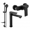Mexen Royo DF40 ensemble de douche, noir - 72214DF40-70