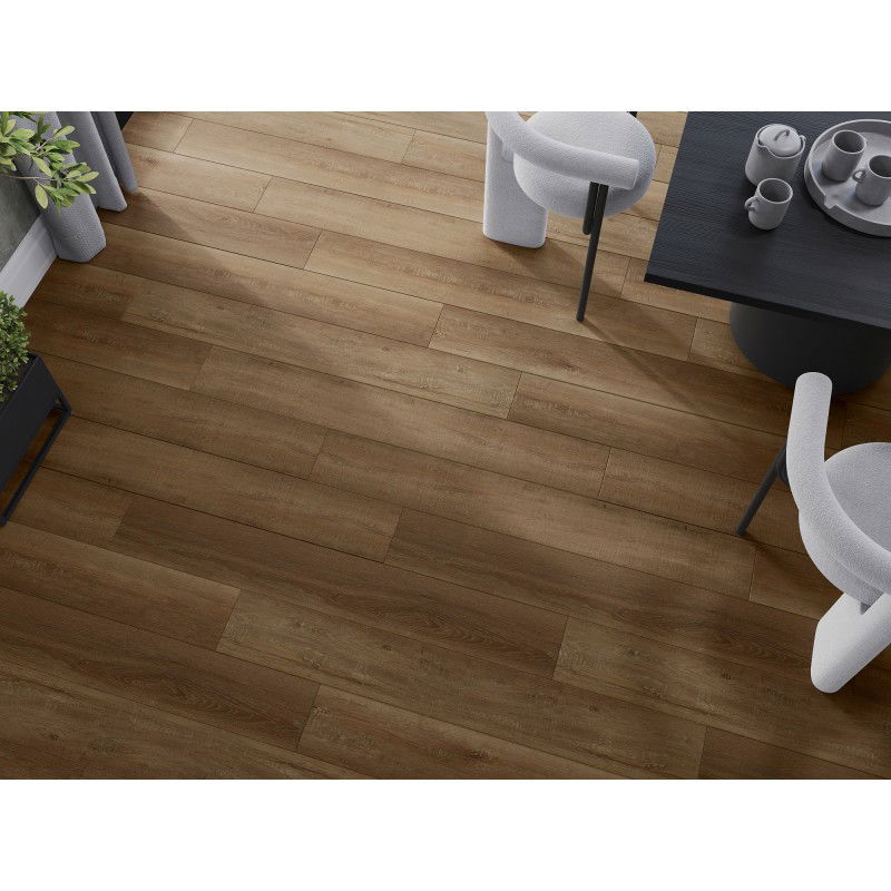 Mexen Queen Creek panneaux vinyles 1240 x 182 mm SPC 6,5 mm, sous-couche IXPE 1,5 mm, 4 V-Joint, Chêne