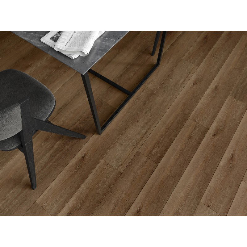 Mexen Queen Creek panneaux vinyles 1240 x 182 mm SPC 6,5 mm, sous-couche IXPE 1,5 mm, 4 V-Joint, Chêne