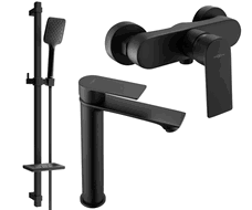 Mexen Royo Ensemble de douche DQ62, noir - 72214DQ62-70