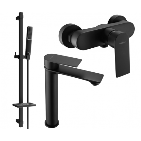 Mexen Royo DQ72 ensemble de douche, noir - 72214DQ72-70