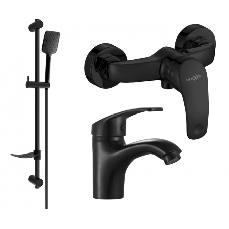 Mexen Fabia DF62 ensemble de douche, noir - 746504DF62-70