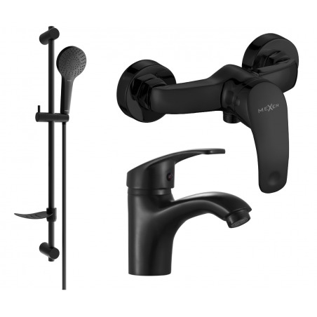 Mexen Fabia DF05 ensemble de douche, noir - 746504DF05-70
