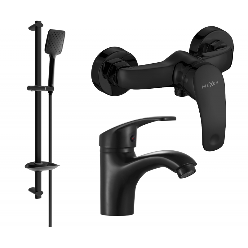 Mexen Fabia DB62 ensemble de douche, noir - 746504DB62-70