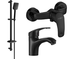 Ensemble de douche Mexen Fabia DB62, noir - 746504DB62-70