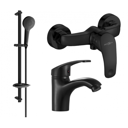 Mexen Fabia DB05 ensemble de douche, noir - 746504DB05-70