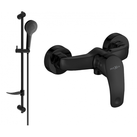 Mexen Fabia DF05 robinet de douche avec ensemble de douche, noir - 74654DF05-70