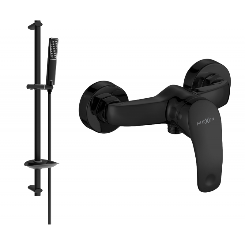 Mexen Fabia DB72 mitigeur douche avec ensemble douche, noir - 74654DB72-70