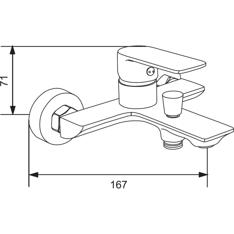 Mexen Alexa Ensemble de baignoire DQ40, noir - 71203DQ40-70