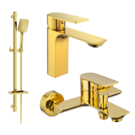 Mexen Alexa DQ62 ensemble de bain, doré - 71203DQ62-50