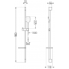 Mexen Alexa DS62 ensemble de bain, noir - 71203DS62-70