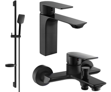 Mexen Alexa DS62 ensemble de baignoire, noir - 71203DS62-70
