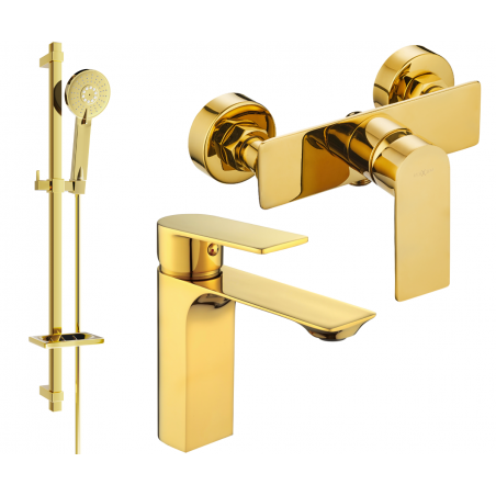 Mexen Alexa DQ40 ensemble de douche, doré - 71204DQ40-50