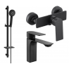 Mexen Alexa Ensemble de Douche DQ40, noir - 71204DQ40-70