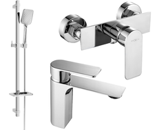 Mexen Alexa DQ62 ensemble de douche, chrome - 71204DQ62-00