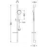 Mexen Alexa DS40 ensemble de douche, noir - 71204DS40-70