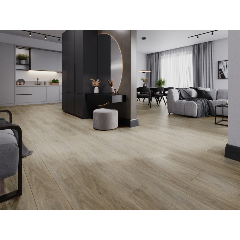 Mexen Parkland panneaux vinyles 1240 x 182 mm SPC 6,5 mm, sous-couche IXPE 1,5 mm, 4 V-Fuga, Chêne - F1024-1240-182-505-4V1-01