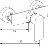 Mexen Alexa DS62 ensemble de douche, chromé - 71204DS62-00