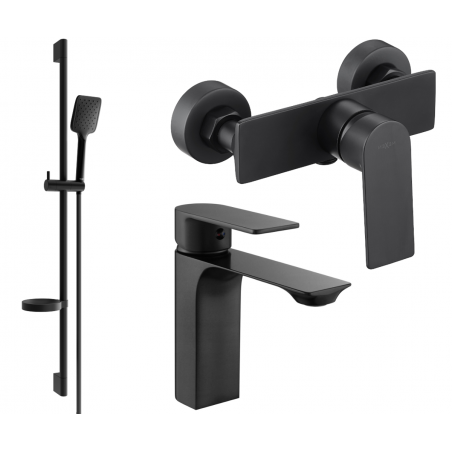 Mexen Alexa DS62 ensemble de douche, noir - 71204DS62-70