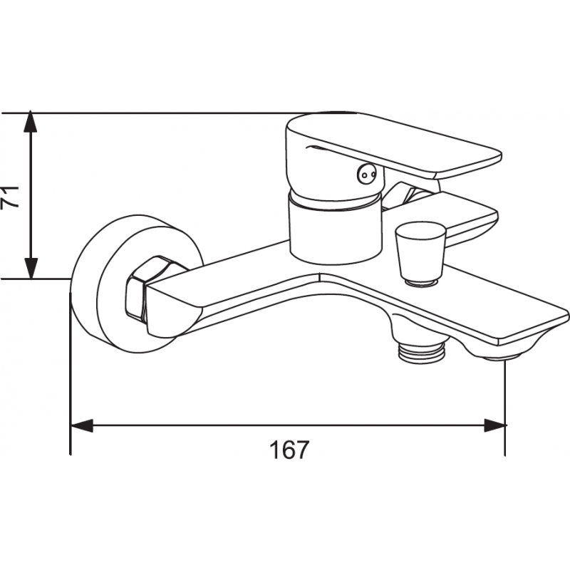 Mexen Alexa R40 ensemble de bain, doré - 71203R40-50
