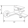 Mexen Alexa R40 ensemble de bain, doré - 71203R40-50