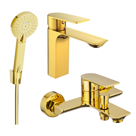 Mexen Alexa R40 ensemble de bain, doré - 71203R40-50