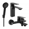Mexen Alexa R40 ensemble de baignoire, noir - 71203R40-70