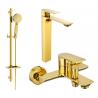 Mexen Alexa DQ40 ensemble de bain, doré - 71213DQ40-50