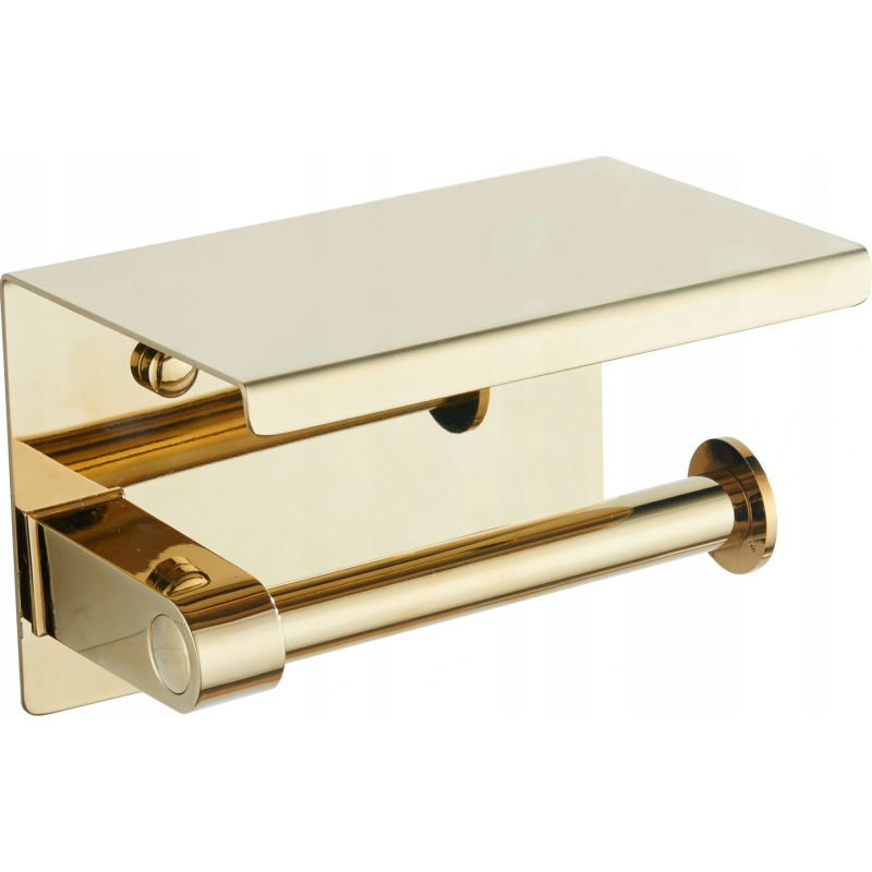Mexen support de papier avec étagère, doré - 701197-50