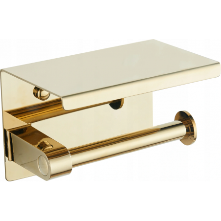 Mexen porte-papier avec étagère, doré - 701197-50