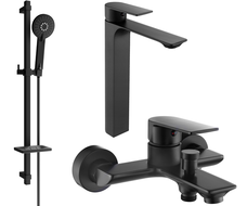 Mexen Alexa DQ40 ensemble pour baignoire, noir - 71213DQ40-70
