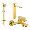 Mexen Alexa DQ62 ensemble de baignoire, doré - 71213DQ62-50