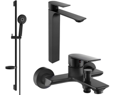 Ensemble baignoire Mexen Alexa DS40, noir - 71213DS40-70