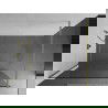 Mexen Kioto paroi de douche Walk-in 140 x 200 cm, transparent 8 mm, finition dorée satinée - 800-140-101-55-00